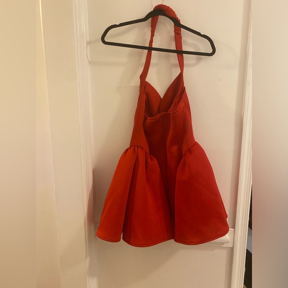 Fashion Nova Grand Beauty Off Shoulder Mini Dress - Red *scarf not included* - Picture 10 of 10